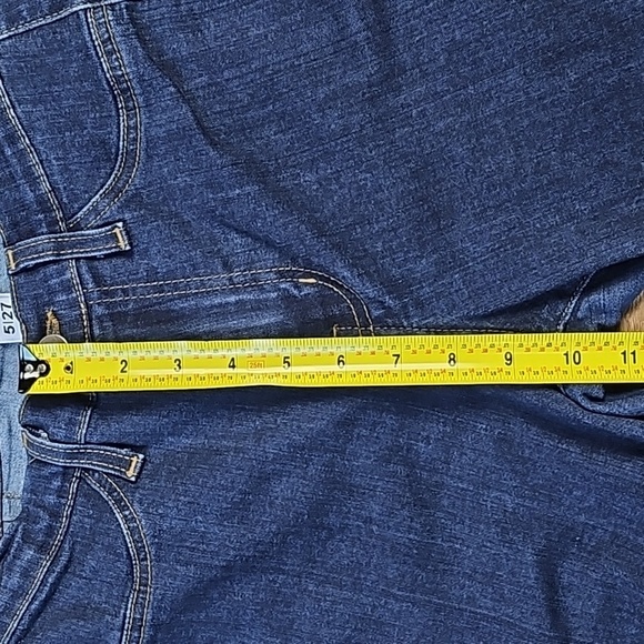 Judy Blue High Rise Super Flare Leg Raw Hem Dark Wash Stretch Denim Jean - Picture 14 of 16